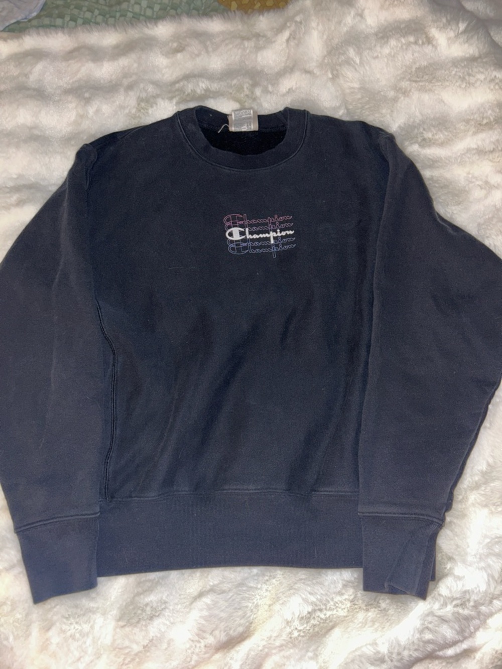 Champion Men’s Black Crewneck Sweatshirt